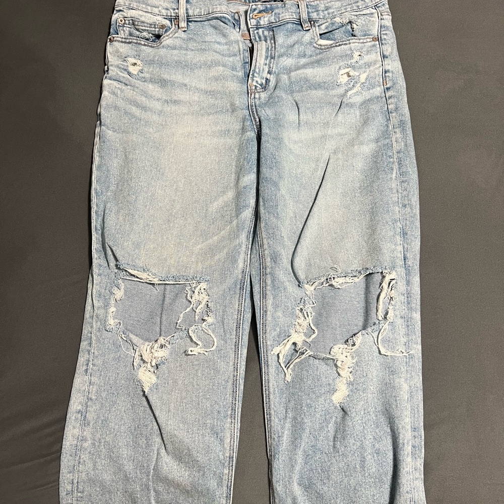 Distressed Light Blue Women's Jeans